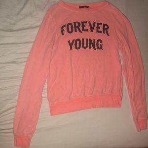 Wildfox “forever young” pullover sweater